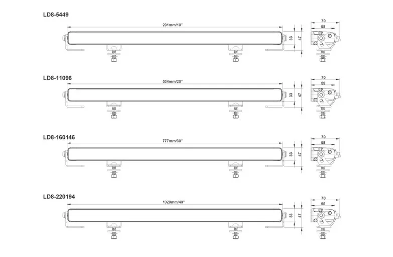 LED bar Vulcan 530 duo-color glow dagrijverlichting - 24 1 -  LD8-11096