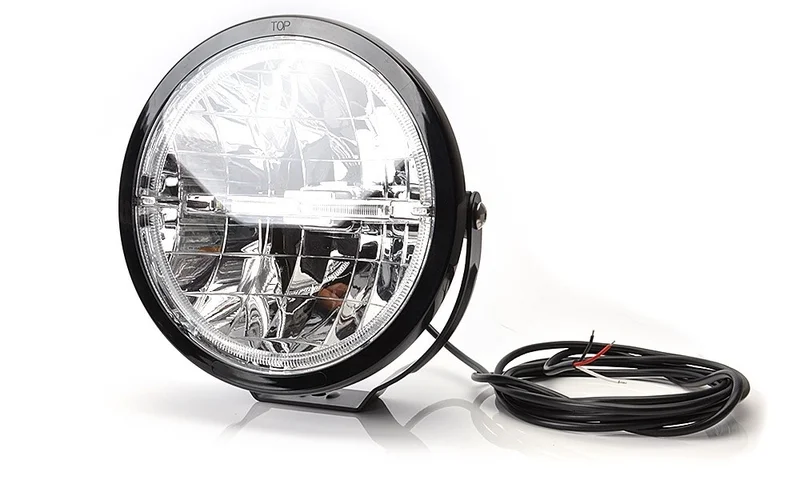 LED verstraler &ndash; witte ring+streep dagrijverlichting 12-24v - 57 - WD-5052