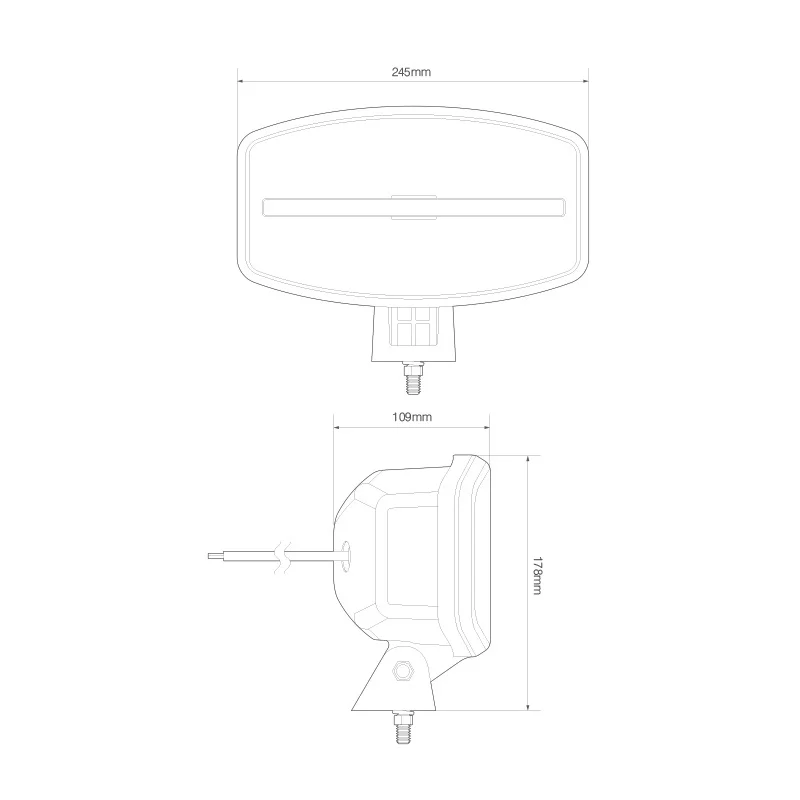 LED verstraler 1000 Lumen | met dagrijverlichting| 12-24v - 65 -  DL245