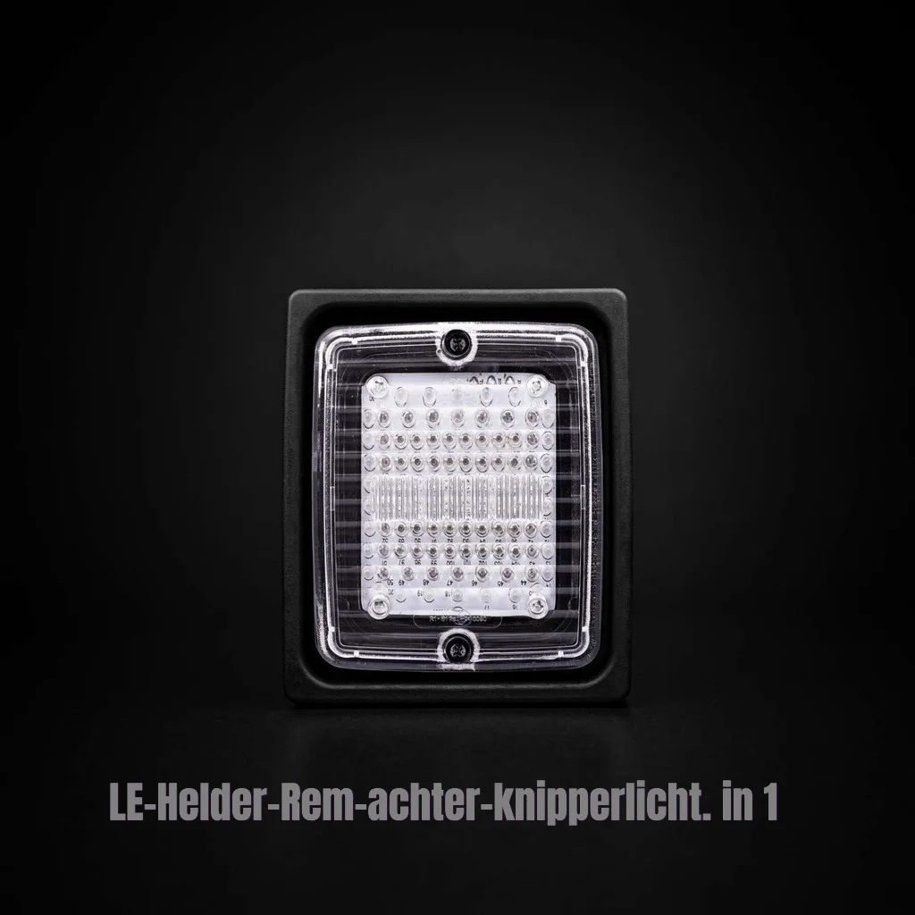 Helder-rem-achter-knipperlicht. in 1 (*LE) - Ize led 3 kamer achterlicht met heldere lens 1 - LE-Helder-rem-achter-knipper. (SKU: 800108)