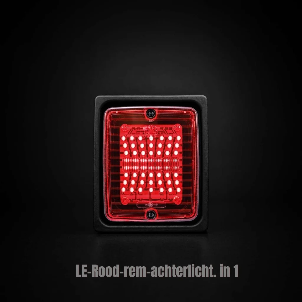 Rood-rem-achterlicht. in 1 (*LE) - Ize led rem en achterlicht met rode lens 1 - Led-Rood-rem-achterlicht. in 1 (SKU: 800110)
