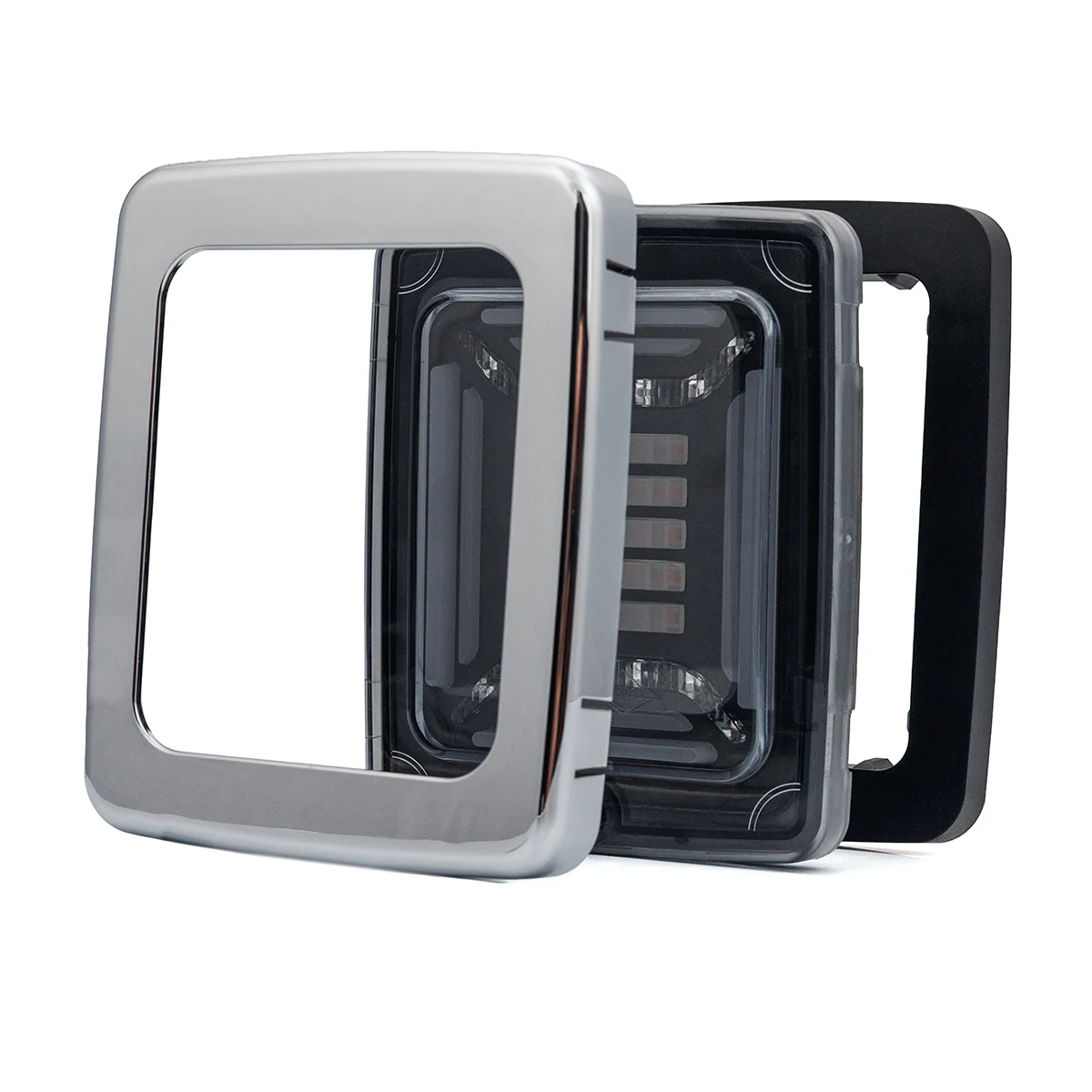 LED achterlicht | chrome | 12-24v | - Lzd 2880 10 1 - VC-5900