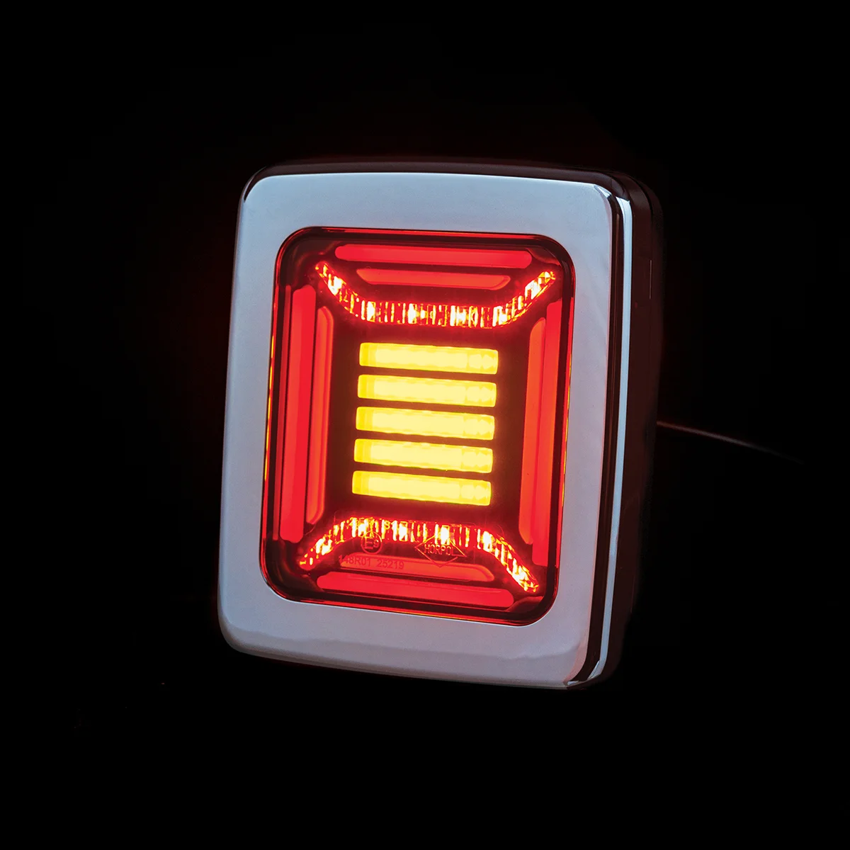 LED achterlicht | chrome | 12-24v | - Lzd 2880 5 1 - VC-5900