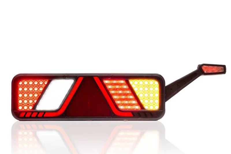 Rechts. LED Trailerlamp met breedtelamp 24v STD - Std1 - VC-7012