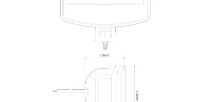 LED verstraler 1000 Lumen | met dagrijverlichting| 12-24v - 65 -  DL245