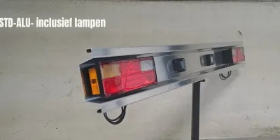 Trailer bumper inclusief lampen - Std bump 2 - Trailer bumper inclusief lampen